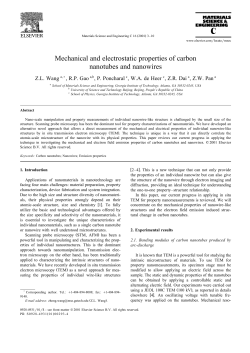 Mechanical and electrostatic properties of carbon