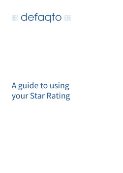 A guide to using your Star Rating