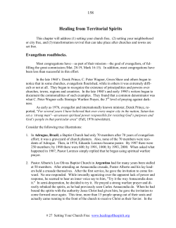 Healing from Territorial Spirits - Healing of the Spirit Ministries