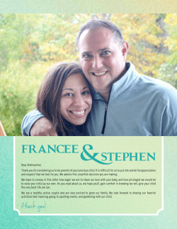 Thank you! - A Loving Alternative Adoption