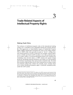 Trade-Related Aspects of Intellectual Property Rights