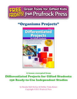 Organisms Projects