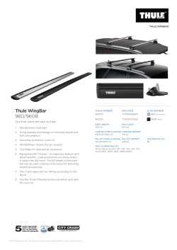 Thule WingBar 960/960B