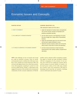 1 Economic Issues and Concepts
