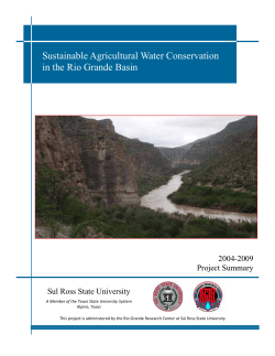 Sustainable Agricultural Water Conservation in the Rio Grande Basin