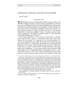 liberalism, torture, and the ticking bomb