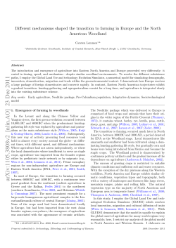 Different mechanisms shaped the transition to