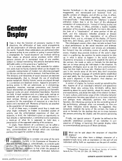 Gender Display