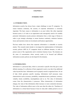 Chapter 1: Introduction