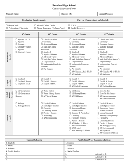BHS\\\- Course Selection Form 17\\\-18