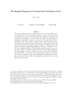 The Marginal Propensity to Consume Over the Business Cycle*