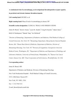 A randomized trial of avatrombopag, an