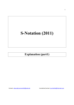 S-Notation description