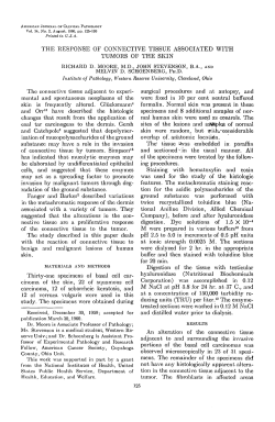 THE RESPONSE OF CONNECTIVE TISSUE ASSOCIATED WITH