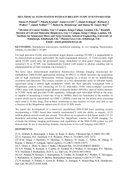 MULTIFOCAL FLIM SYSTEM WITH 0.25 BILLION TCSPC EVENTS