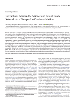 Interactions between the Salience and Default