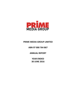 PRIME MEDIA GROUP LIMITED ABN 97 000 764 867 ANNUAL