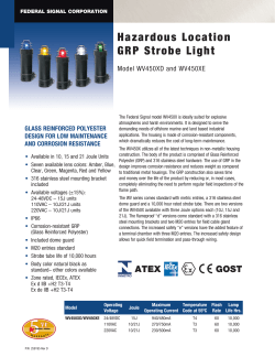 Hazardous Location GRP Strobe Light