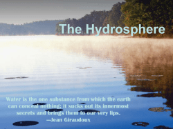 The Hydrosphere