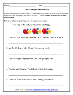 Create Compound Sentences