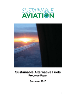 Sustainable Alternative Fuels
