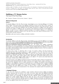 inTRAlinea Contributions (2016) Frederic Chaume