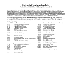 Multimedia Photojournalism Major