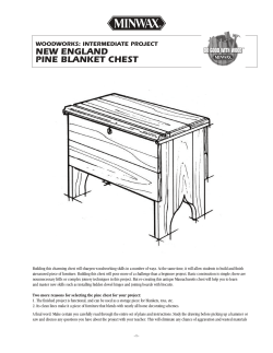 New England Pine Blanket Chest - Minwax