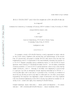 IRAS 05436-0007 and the Emergence of McNeil`s Nebula