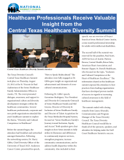 Healthcare Professionals Receive Valuable Insight from the Central