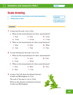 203 1 A map uses the scale 1 cm to 2 km. a What are the actual