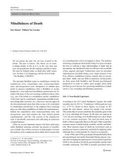 Mindfulness of Death
