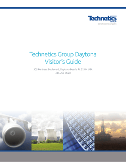 Technetics Group Daytona Visitor`s Guide