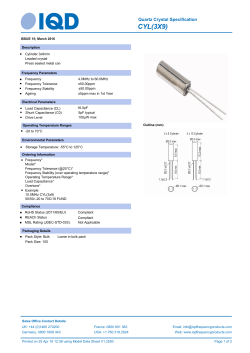 CYL(3x9) - IQD Frequency Products