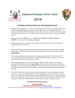 Inspirational Messages of Peace Contest