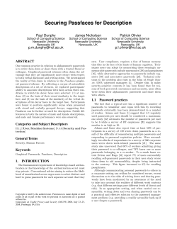 Securing Passfaces for Description