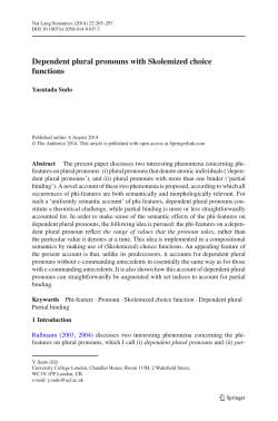 Dependent plural pronouns with Skolemized choice functions