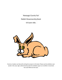 NCAF Rabbit Showmanship 2016