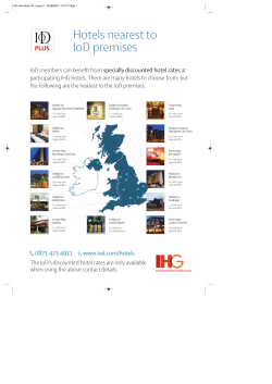 Hotels nearest to IoD premises