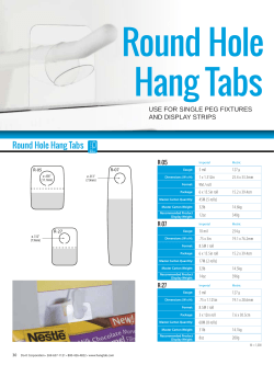 Round Hole Hang Tabs - Do