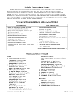 Books for Preconventional Readers
