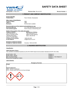 safety data sheet