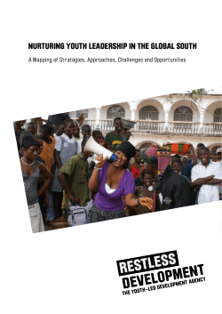 NURTURING YOUTH LEADERSHIP IN THE GLOBAL SOUTH
