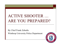 active shooter, are you prepared?