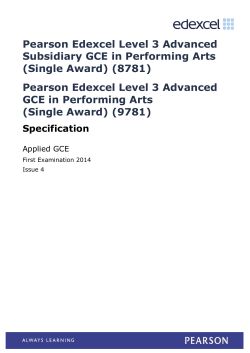 Specification - Issue 4 | PDF 533.1 KB - Edexcel