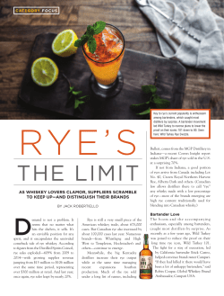 Rye`s the Limit - Beverage Media Group