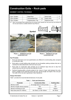 Construction Exits - Rock Pads, R-Exit-1