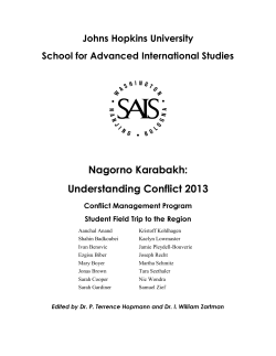 Conflict Management Program Field Trip to Nagorno