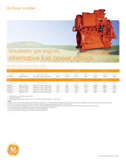 alternative fuel power ratings