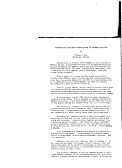 EDMUND ROSS AND THE IMPEACHMENT OF ANDREW JOHNSON